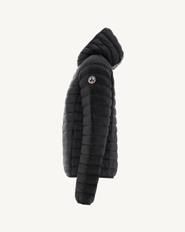 Hafif Kapüşonlu Ceket Noir Nico Jott