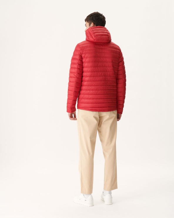 Jott Marine/rouge çift Taraflı Kapüşonlu şişme Ceket Bergen