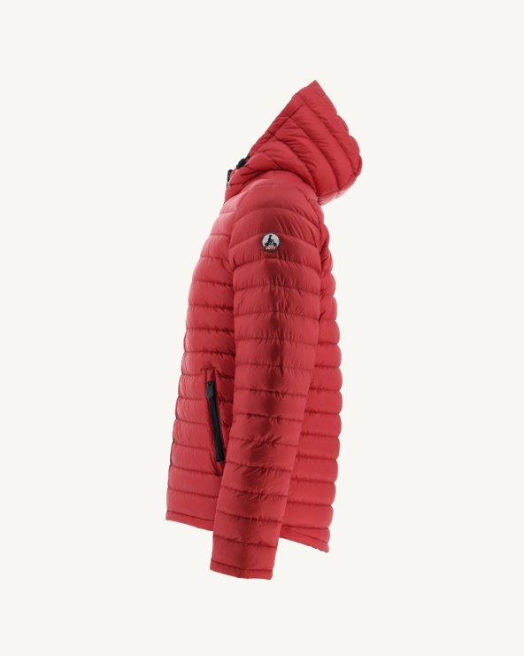 Jott Marine/rouge çift Taraflı Kapüşonlu şişme Ceket Bergen