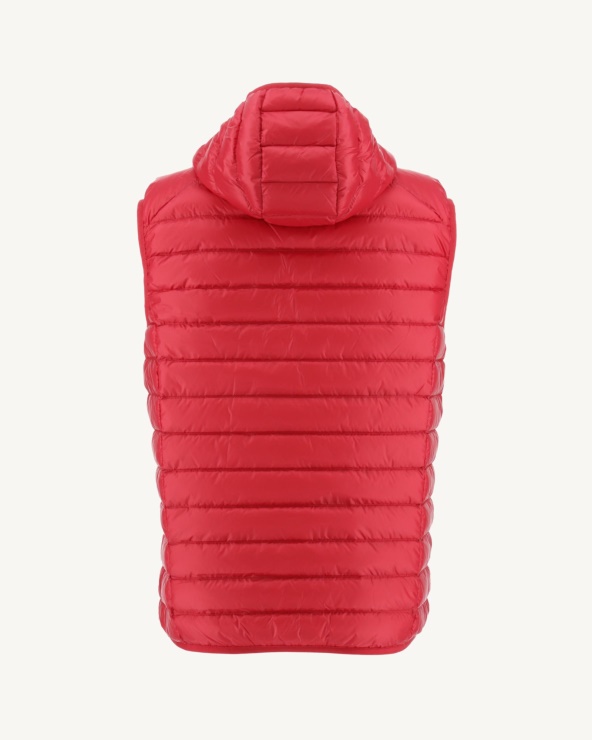 Kapüşonlu Kolsuz Aşağı Ceket Rouge Pat Jott