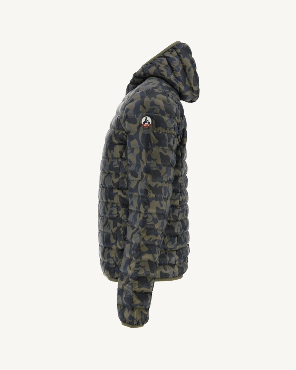 Jott Print Militaire Hafif Kuş Tüyü Ceket Nico