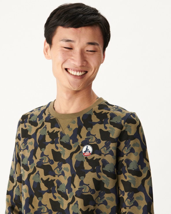 Baskılı Askeri Sweatshirt Braga Jott