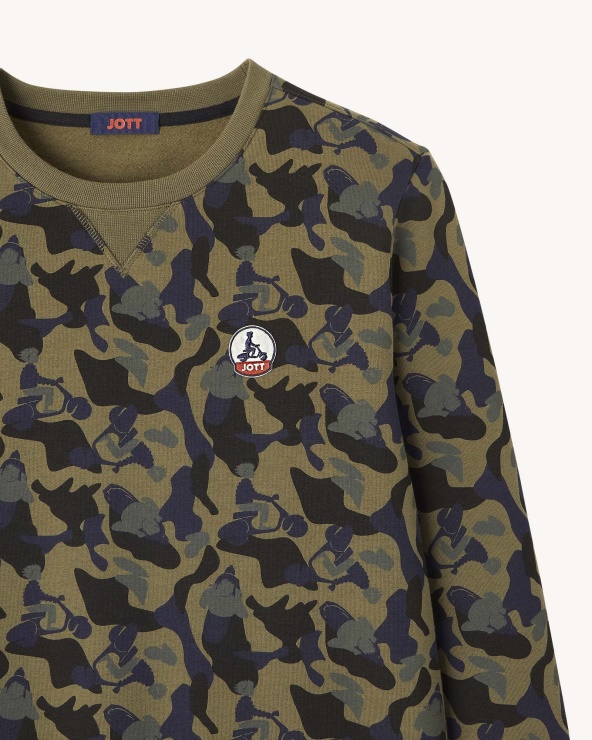 Baskılı Askeri Sweatshirt Braga Jott