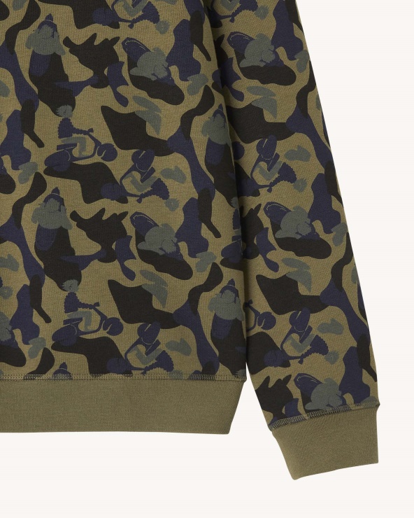 Baskılı Askeri Sweatshirt Braga Jott