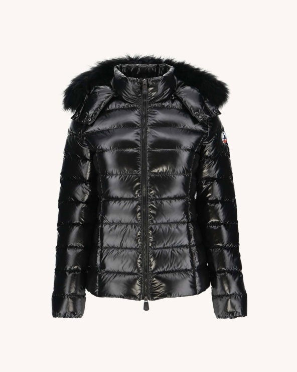 Aşırı Soğuk Lake Kapüşonlu Ceket Noir Luxe Jott