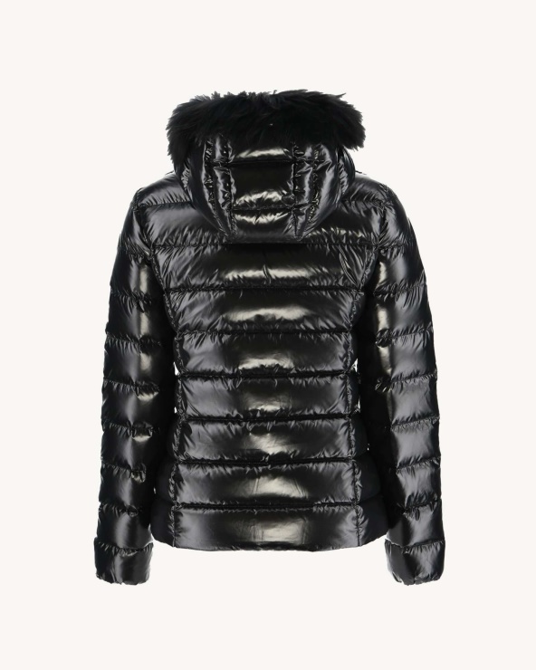 Aşırı Soğuk Lake Kapüşonlu Ceket Noir Luxe Jott