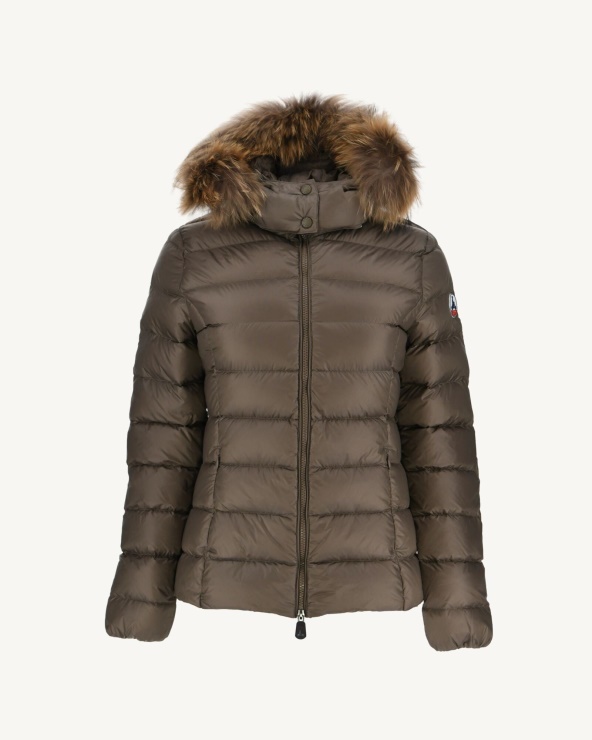 Jott Aşırı Soğuk Kapüşonlu Ceket Taupe Luxe