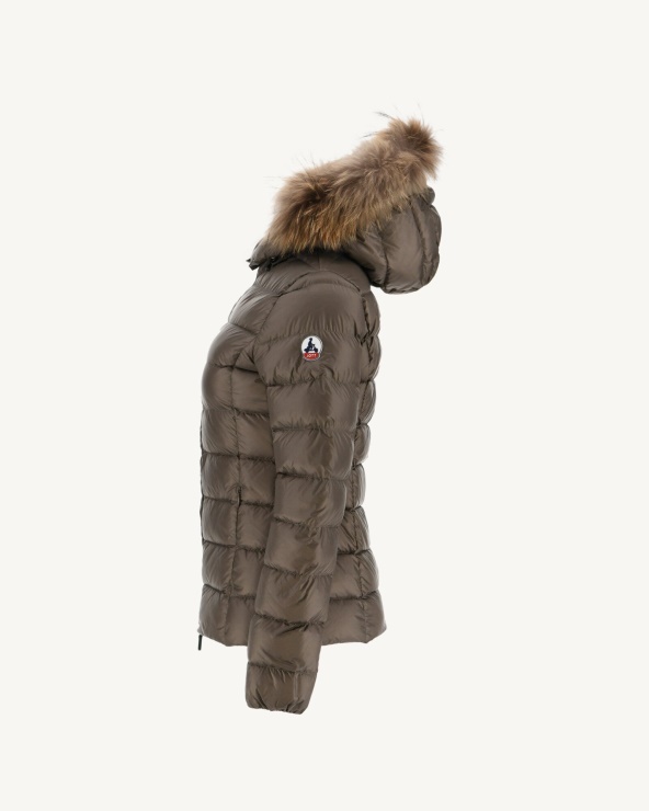 Jott Aşırı Soğuk Kapüşonlu Ceket Taupe Luxe
