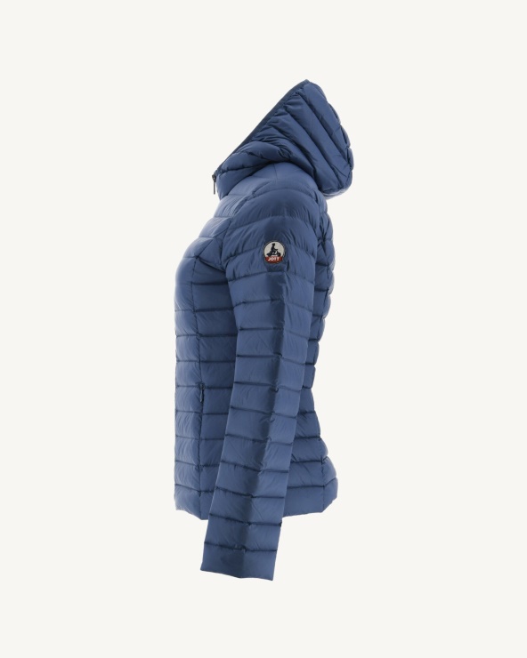 Jott Hafif Kapüşonlu Ceket Mavi Jeans Cloe
