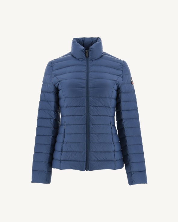 Hafif Kuş Tüyü Ceket Blue Jeans Cha Jott