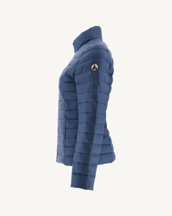 Hafif Kuş Tüyü Ceket Blue Jeans Cha Jott