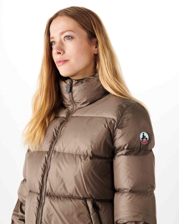 Jott Extreme Cold Kapitone Ceket Taupe Cardiff
