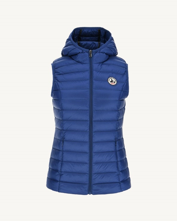 Jott Hafif Kolsuz Aşağı Ceket Koyu Denim Mali