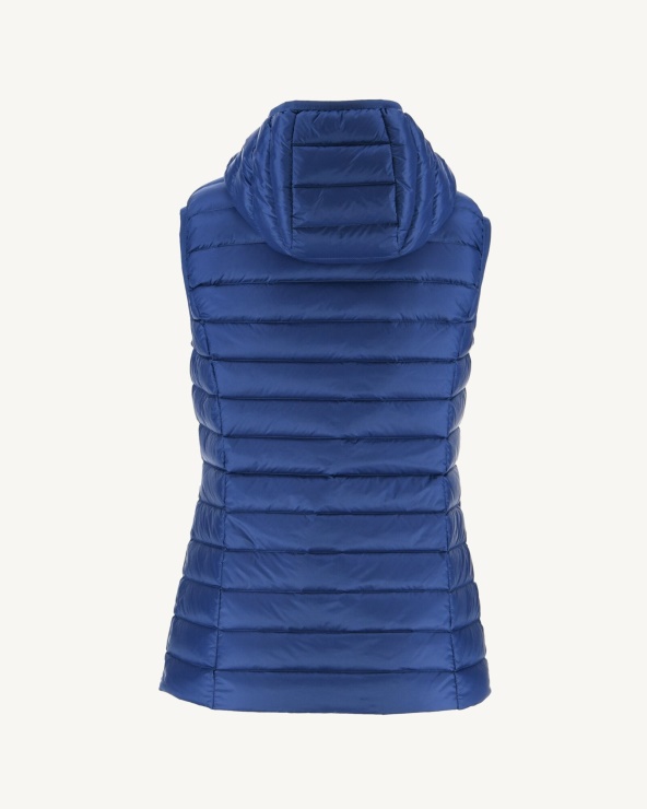 Jott Hafif Kolsuz Aşağı Ceket Koyu Denim Mali