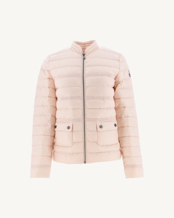 Jott Fashion Yumuşak Pembe Andorra Kısa Hafif Ceket