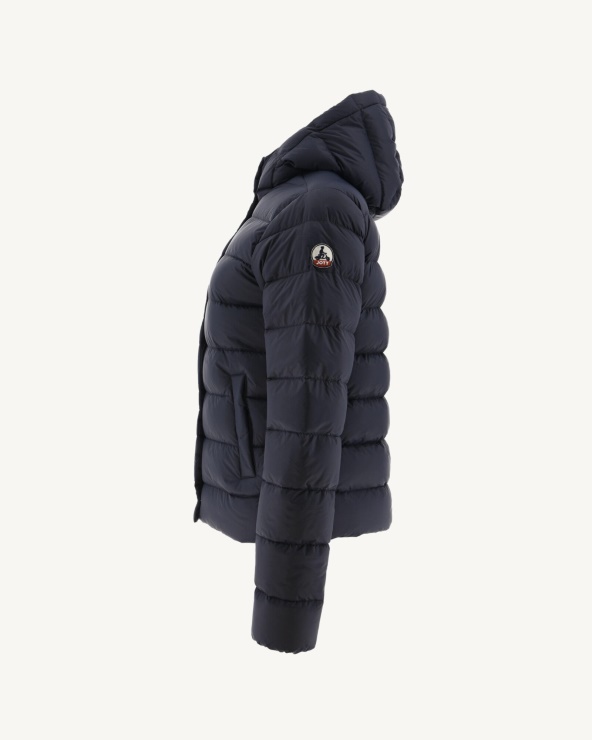 Jott Fashion Donanma Jane Düz Kapüşonlu Kirpi Ceket