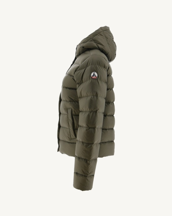 Army Jane Düz Kapşonlu Kirpi Ceket Jott