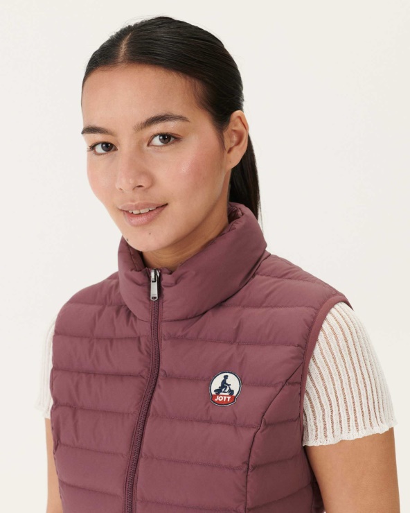 Bordo Grenada Streç Kolsuz Kirpi Ceket Jott Fashion