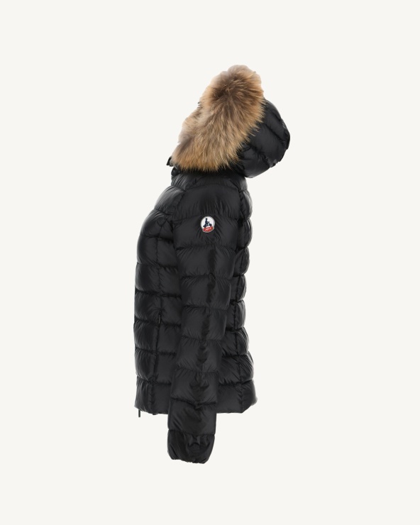 Kapüşonlu Ceket Siyah Luxe Jott