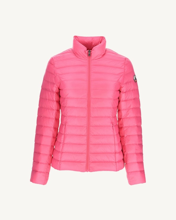 Hafif Kuş Tüyü Ceket Pembe Cha Jott