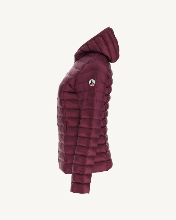 Hafif Kapüşonlu Ceket Jott Aubergine Cloe