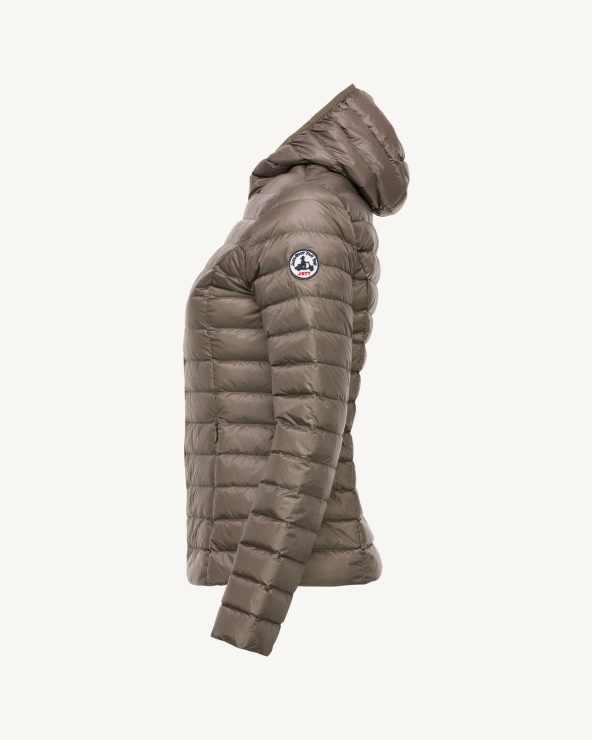 Kapüşonlu Hafif Ceket Taupe Cloe Jott